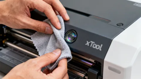 How to clean xTool S1 laser lens