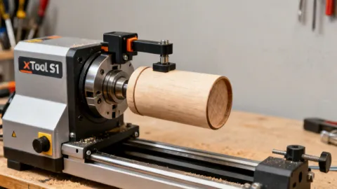 xTool S1 rotary attachment setup