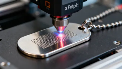 Metal engraving with xTool S1 IR module
